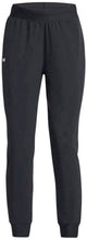 Under Armour UA Rival Hi Rise Woven Pant-BLK Damen-Sporthose – Schwarz – Weiß