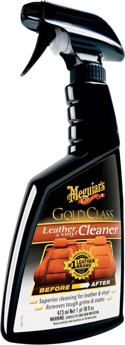 Meguiar's Meguiar's Gold Class Leder-Vinyl-Reinigungsspray 473 ml – Lederreiniger Auto – für Leder-Vinyl – Innenpflege