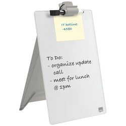 Tisch-Flipchart Nobo Glas 216 x 297 mm weiß