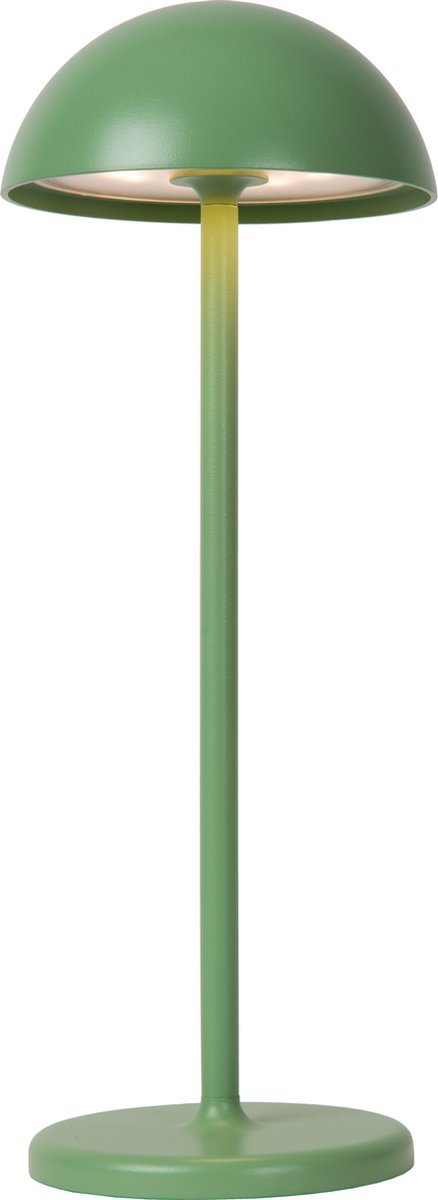 Lucide Joy – wiederaufladbare Tischleuchte für drinnen und draußen – wiederaufladbarer Akku – ø 12 cm – LED dimmbar – 1x1,5 W 3000 K – IP54 – grün