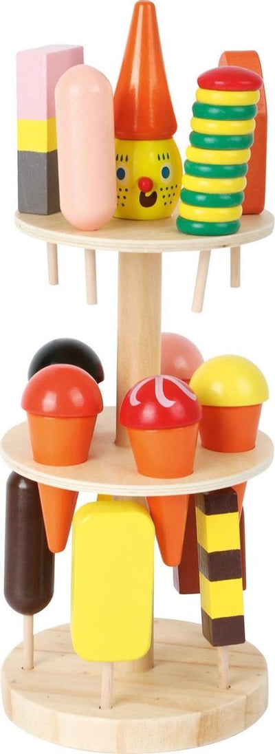 Kleiner Eisständer aus Holz