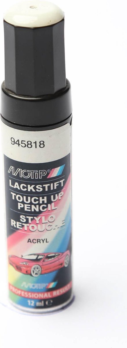 Motip 945818 – Autolackstift – Weiß – 12 ml