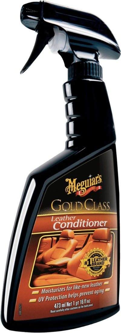 Meguiar's Meguiar's Gold Class Rich Leather Cleaner Conditioner 400 ml – Lederpflege Auto – reinigt, pflegt und schützt – für perforiertes Leder