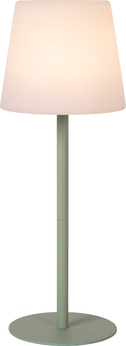 Lucide Tyon – wiederaufladbare Tischleuchte für drinnen und draußen – wiederaufladbarer Akku – LED dimmbar – 1 x 2 W, 2700 K – IP65 – grün