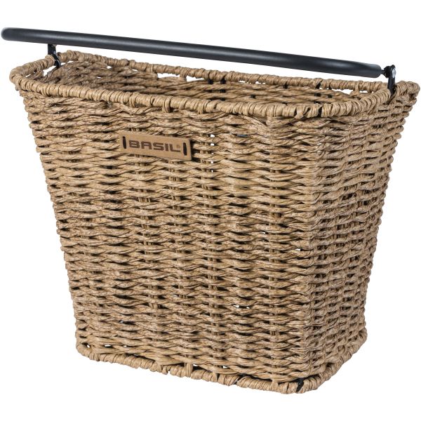 Basil Bremen Rattan Look KF - Fahrradkorb - vorne - braun