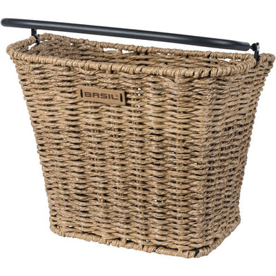 Basil Bremen Rattan Look KF - Fahrradkorb - vorne - braun