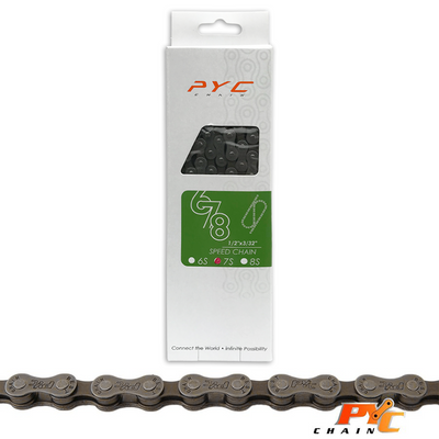 PYC Fahrradkette 7V 116 Glieder 1 2x3 32 Shimano verschleißfest