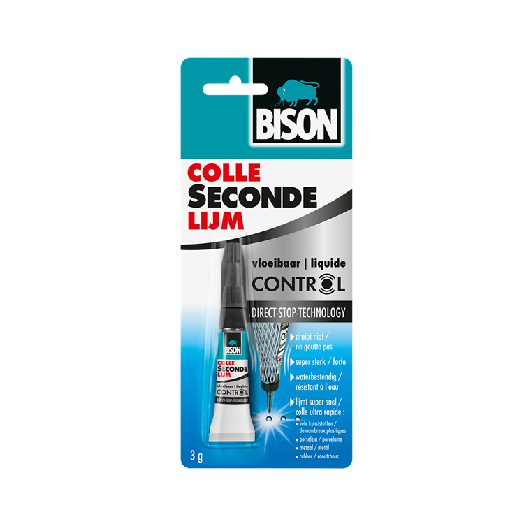 Bison 1029754 - Colle Sec Liquide 3 g | 3 Stück
