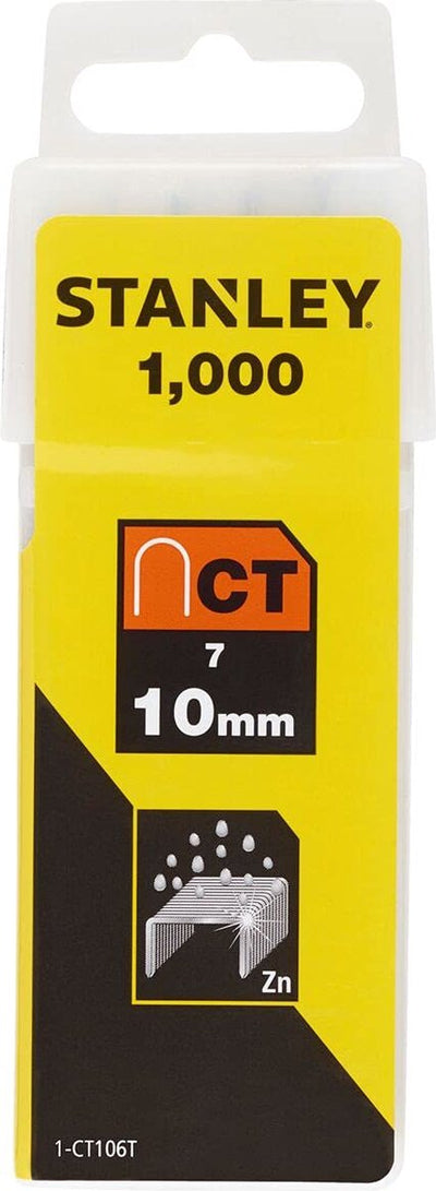 Stanley Handwerkzeug-Klammern, 10 mm, Typ 7 – 1000 Stück – 1-ct106t