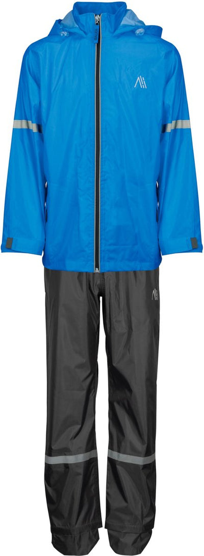 Ralka Regenanzug wasserdicht atmungsaktiv – Junior – Reflexion – Blau – 128