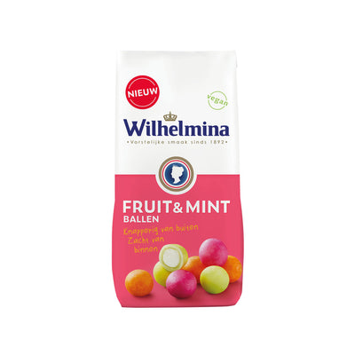 Wilhelmina Frucht-Minz-Kugeln vegane Tasche (10x200gr)