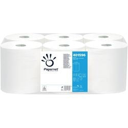 Handtuchrolle Papernet 401596 Recyclingpapier 2-lagig weiß Packung 6 Stück