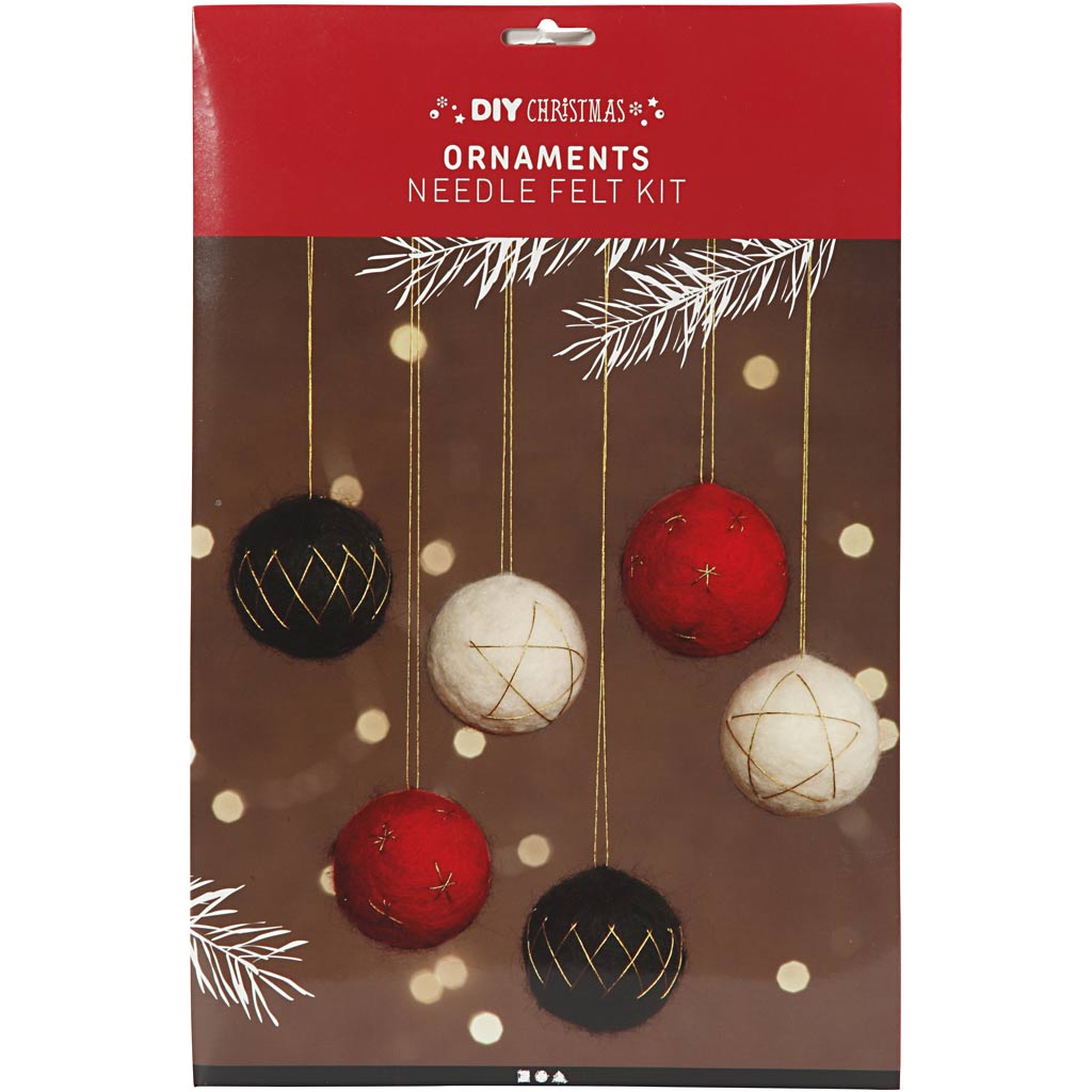 Creativ Company Weihnachtskugeln, D 6 cm, 6 Stück, 1 Box