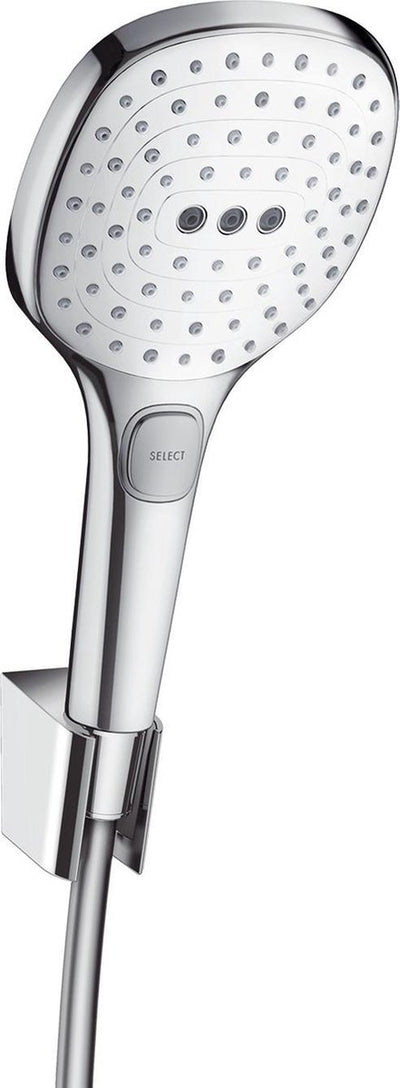 Hansgrohe Raindance Select E Wannenset 120 3jet mit Brauseschlauch 160 cm weiß chrom