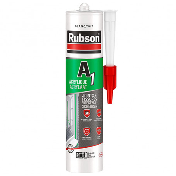 Rubson 1072426 – A1 Acryl-Dichtstoff weiß 300 ml | 5 Stück