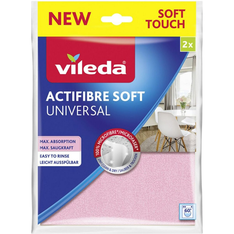 Vileda Stoff Actifibre weiche 2 Stücke