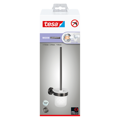 Tesa 1072305 – WC-Bürste aus Mondgraphit | 2 Stk
