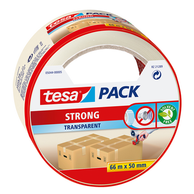 Tesa 1039438 – Packung PP str 66 m 50 mm tr | 6 Stück