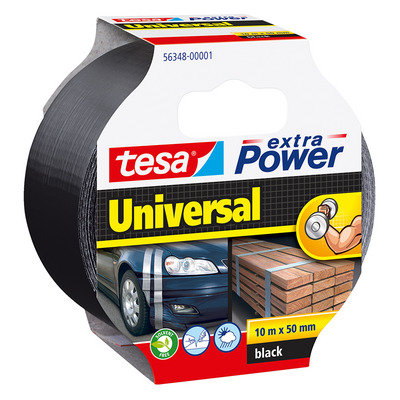 Tesa 1034987 - Extra Power 10mx50mm schwarz | 6 Stück