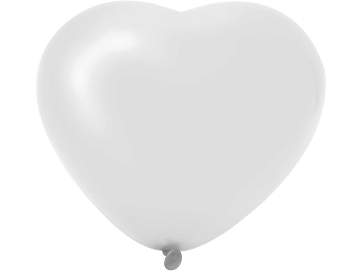 Haza Herzballons weiß 6 Stk