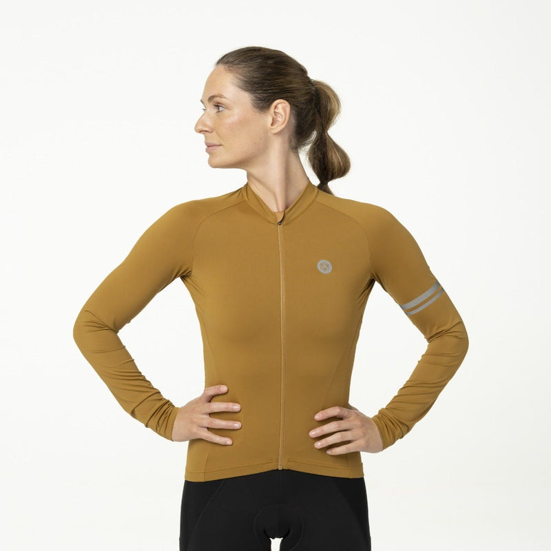 Solides Radtrikot Langarm Performance Armagnac Damen