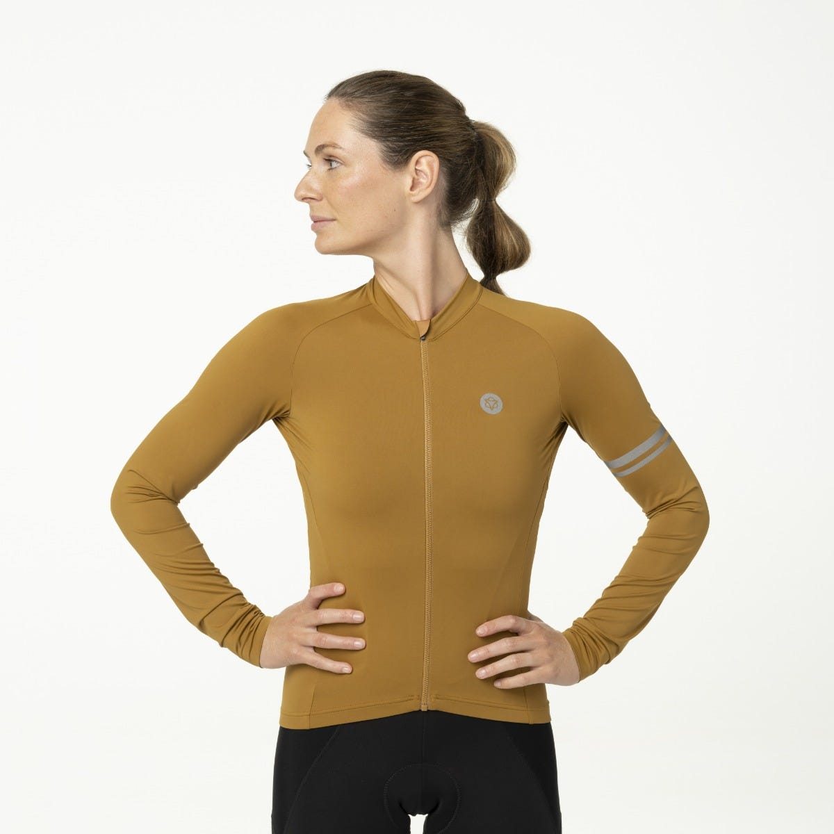 Solides Radtrikot Langarm Performance Armagnac Damen