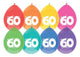 Haza-Ballons 60 Jahre, Packung mit 8 Stück