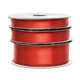 Decoris Weihnachtsband rot satiniert (pro Rolle)