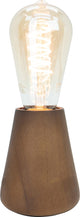 Eglo Asby Tischlampe – E27 – 10 cm – Dunkelbraun – Holz