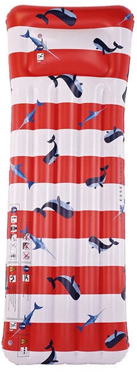 Ocean Stripes | Rot weiße Luxusluftbett