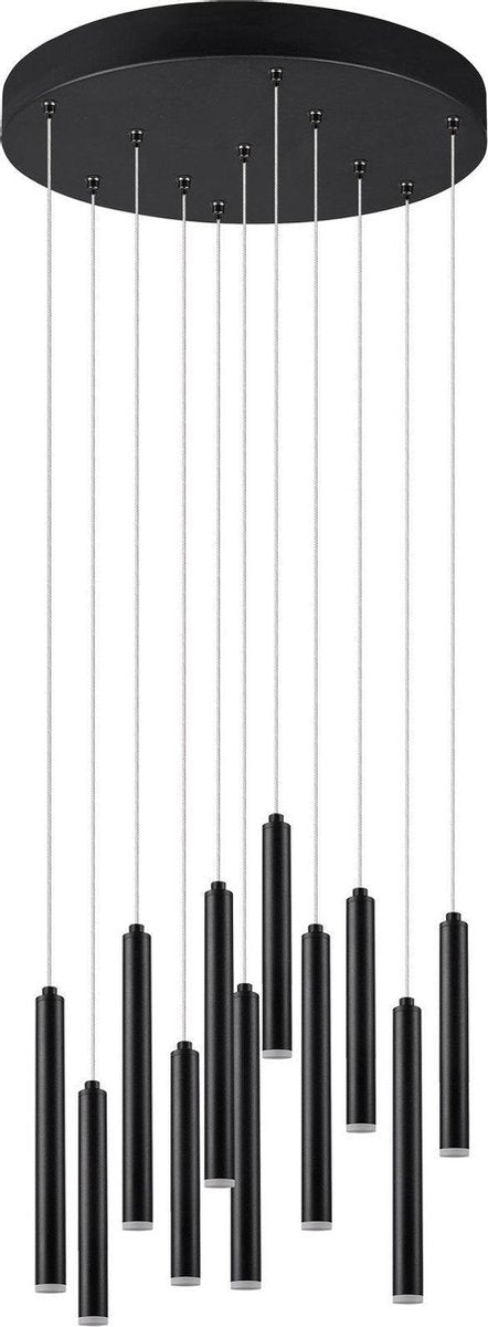 Trio Leuchten Tubular - Hängelampe - Schwarz - Dimmbar - Höhenverstellbar