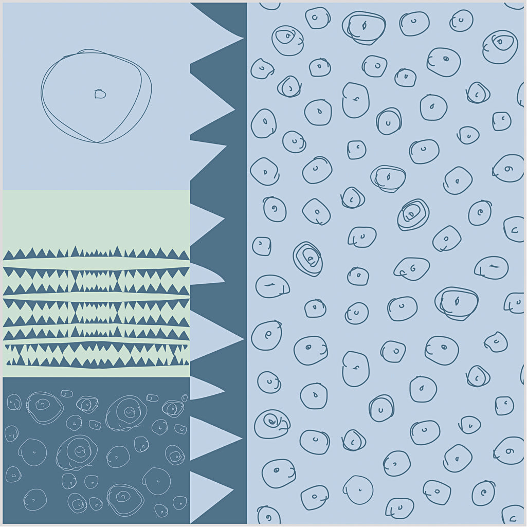 Creativ Firmenstoff, B: 145 cm, 140 gr, blau, 1 st.m