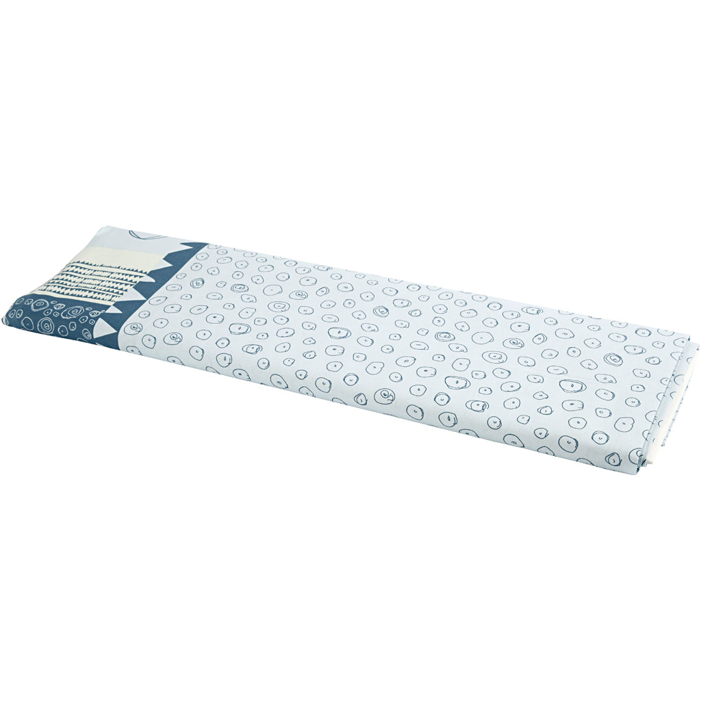 Stoff der Firma Creativ, B: 145 cm, 140 g, blau, 10 m 1 Rolle