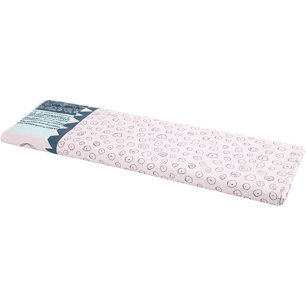 Creativ Company Stoff, B: 145 cm, 140 gr, hellrot, 10 m 1 Rolle