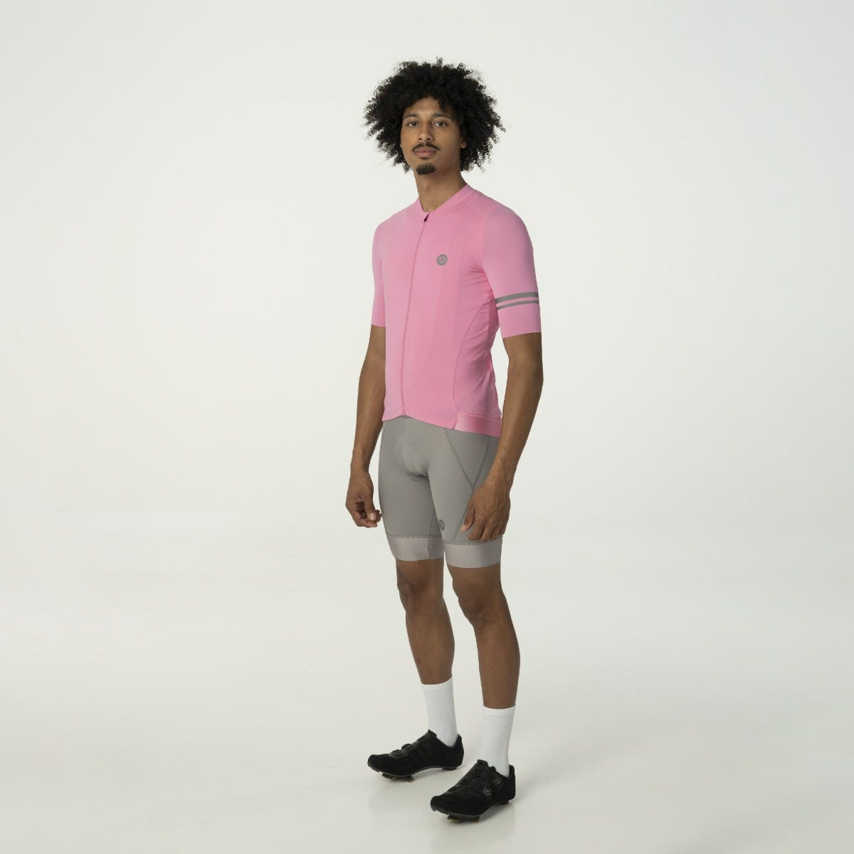 Solides Radsportshirt Performance Herren Kawaii Pink
