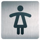 Pic togram Damentoilette, langlebig, selbstklebend
