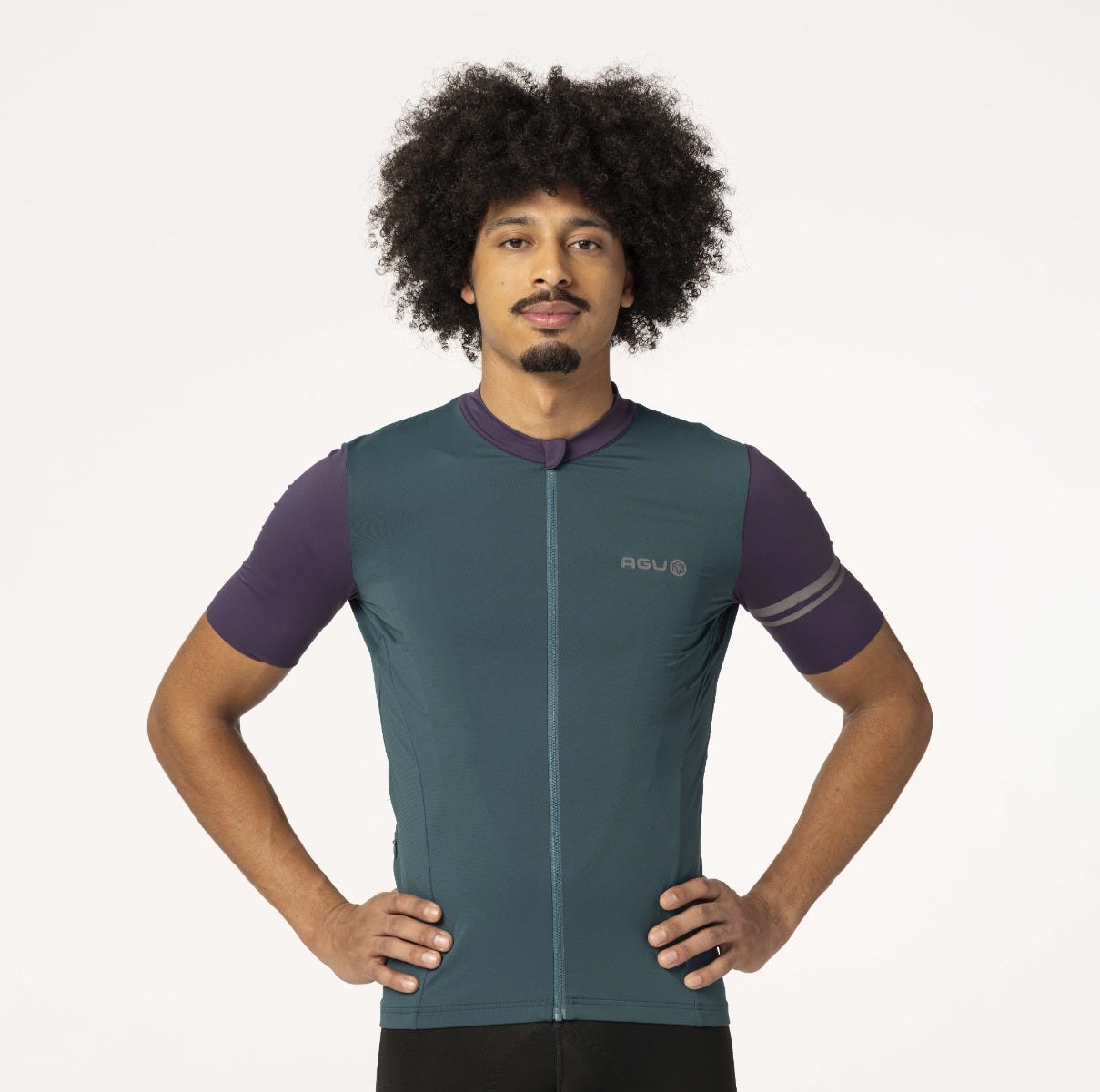 Colorblock-Radsportshirt Performance Herren