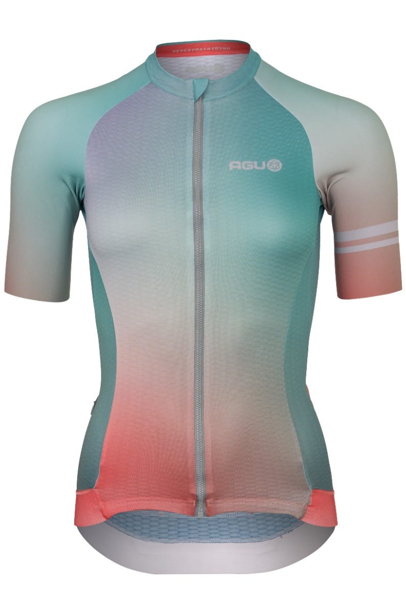 Farbverlauf-Radsportshirt Performance Damen