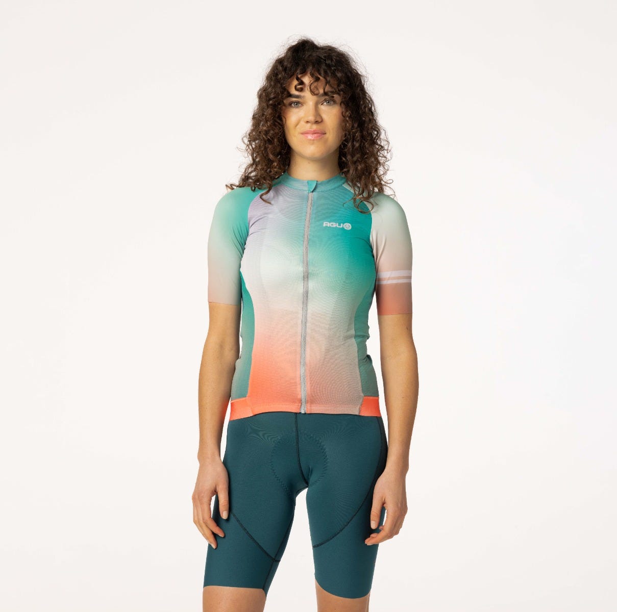 Farbverlauf-Radsportshirt Performance Damen