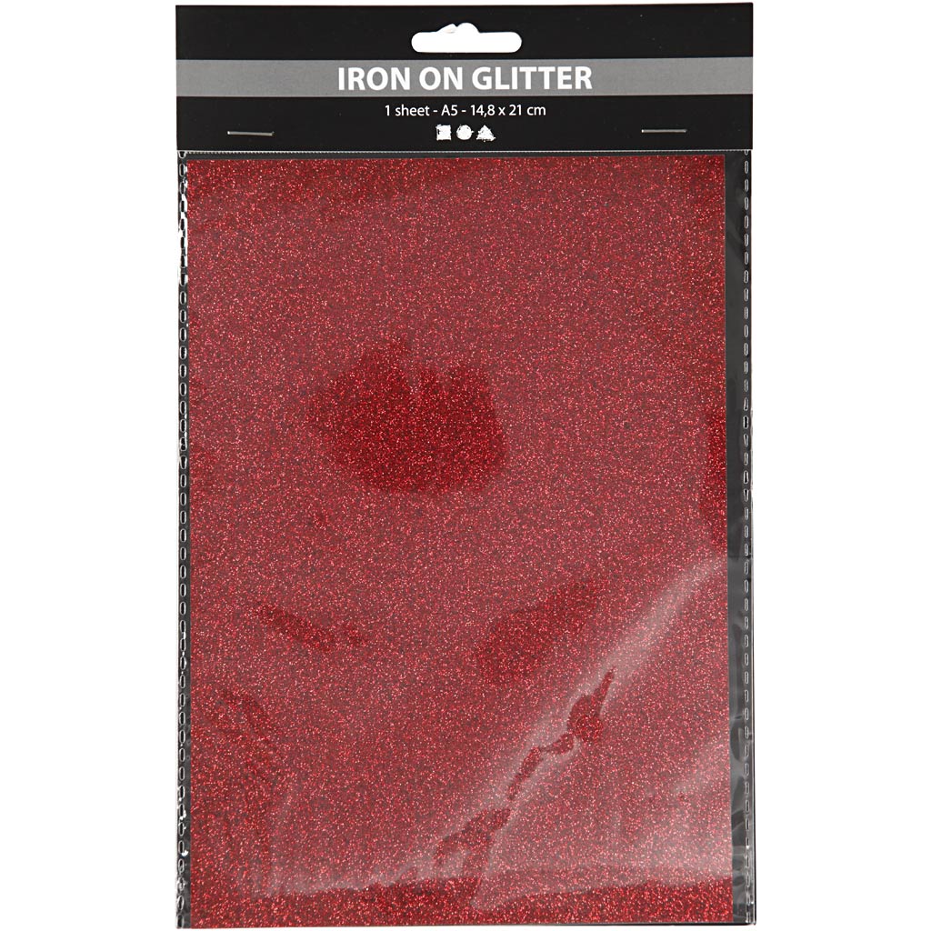 Irgon Folie Glitter Rot, A5