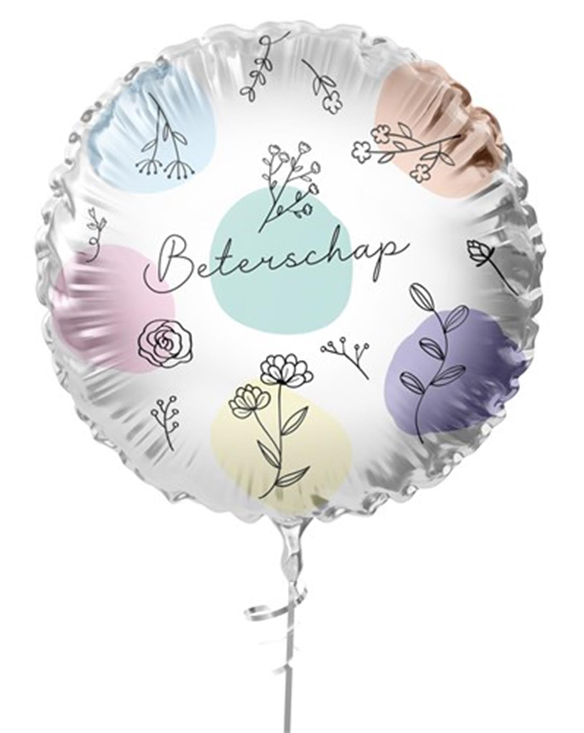 Haza Folienballon Blumen Gute Besserung ø45cm