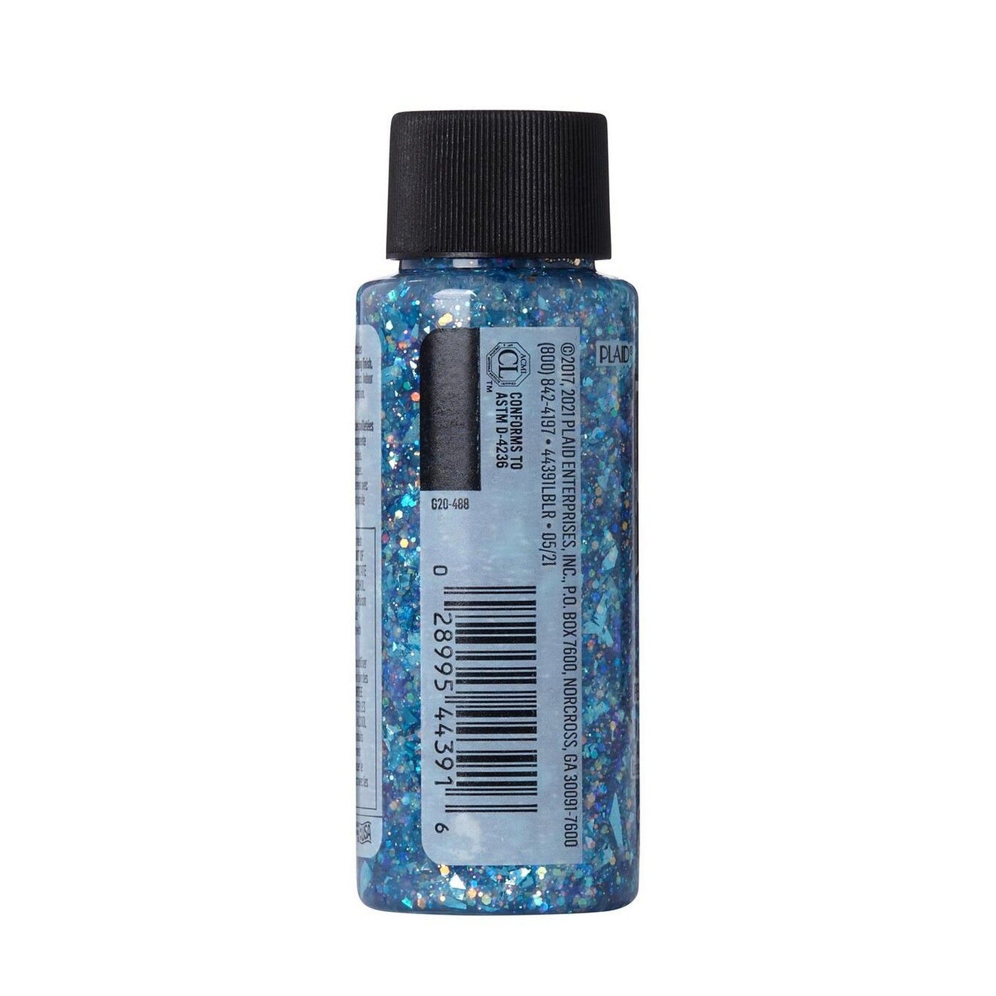 Folkart • glitzernde Acrylfarbe Neonbeere 59 ml