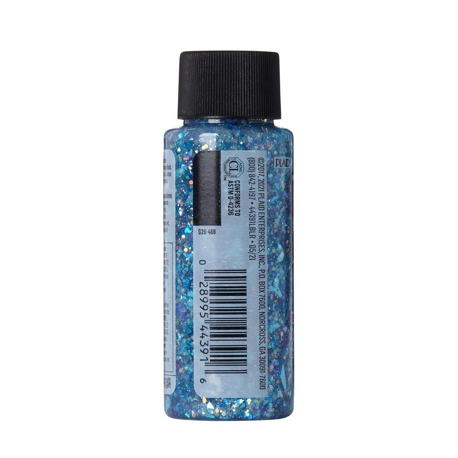 Folkart • glitzernde Acrylfarbe Neonbeere 59 ml