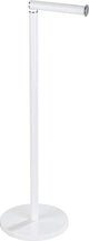 Wenko Toilettenpapierhalter 2-in-1 mattweißer Stahl – Ersatzrollenhalter – Toilettenpapierhalter freistehend – Toilettenpapierhalter stehend