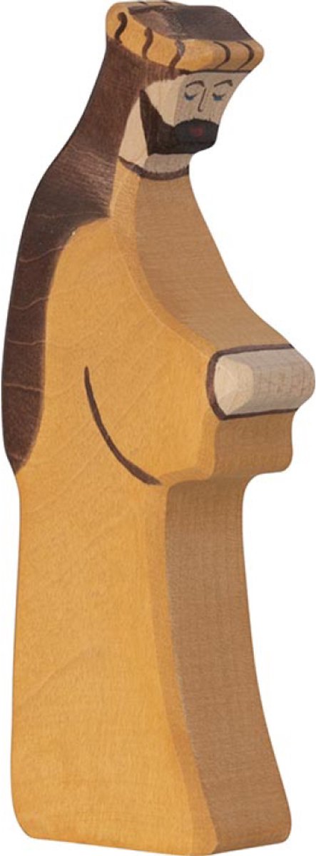 Holztiger Christmas - Joseph yellow - 6x2x15cm - wooden figure - handmade