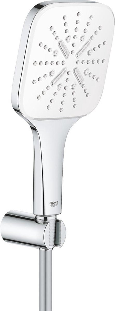 Grohe Rainshower Smartactive Cube 130 Wannenset – 3 Strahlarten – Chrom Mondweiß – 26589ls0