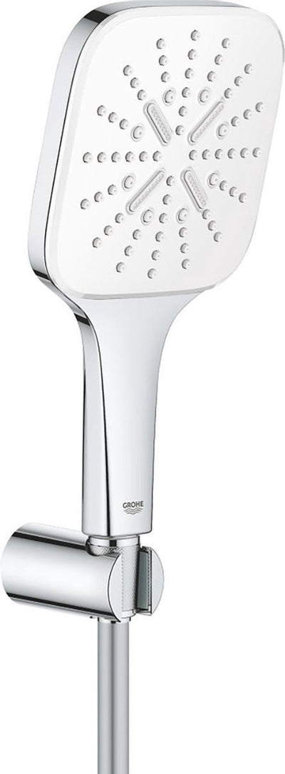 Grohe Rainshower Smartactive Cube 130 Wannenset – 3 Strahlarten – Chrom Mondweiß – 26589ls0
