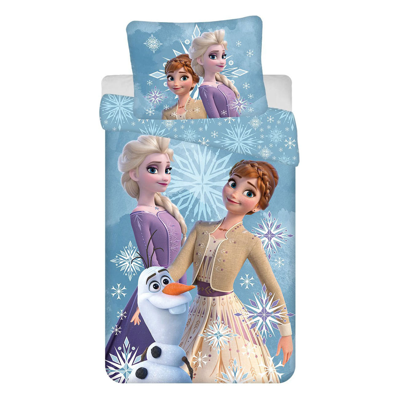 Disney Duvet Cover gefrorener weißer Schneeflocken, 140x200 cm
