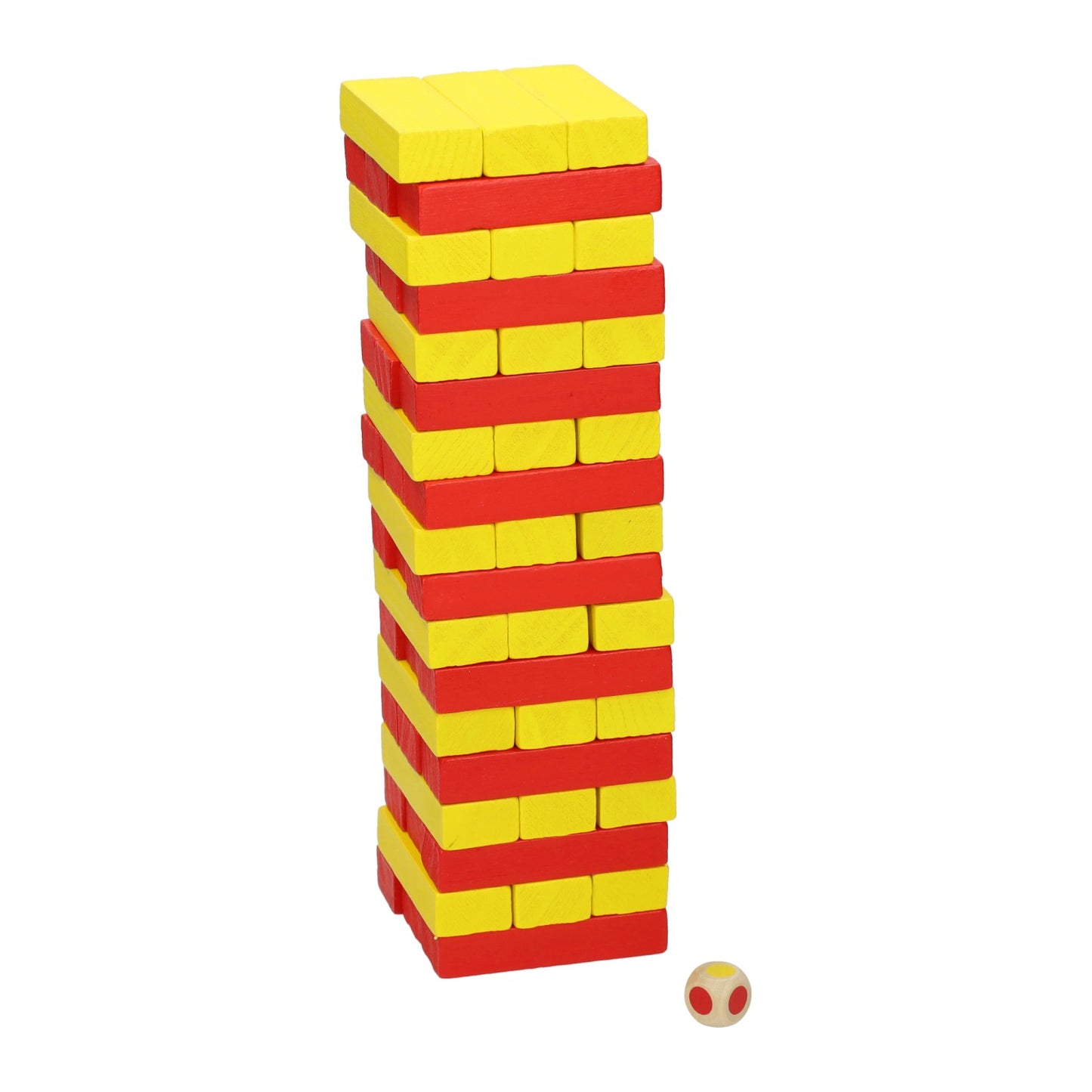 Nachbar-Nachbar-Stapelturmspiel mit Würfeln