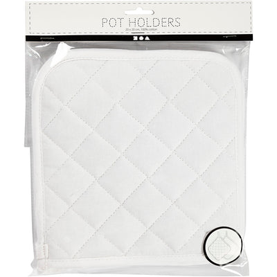 Creativ Company Topflappen Weiß 20x20cm, 1 Paar